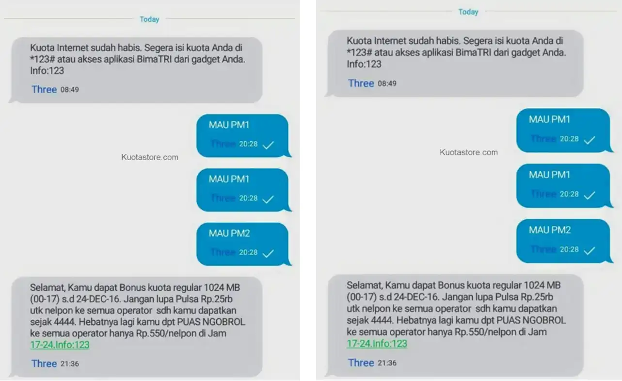 Cara Mendapatkan Kuota Gratis Tri