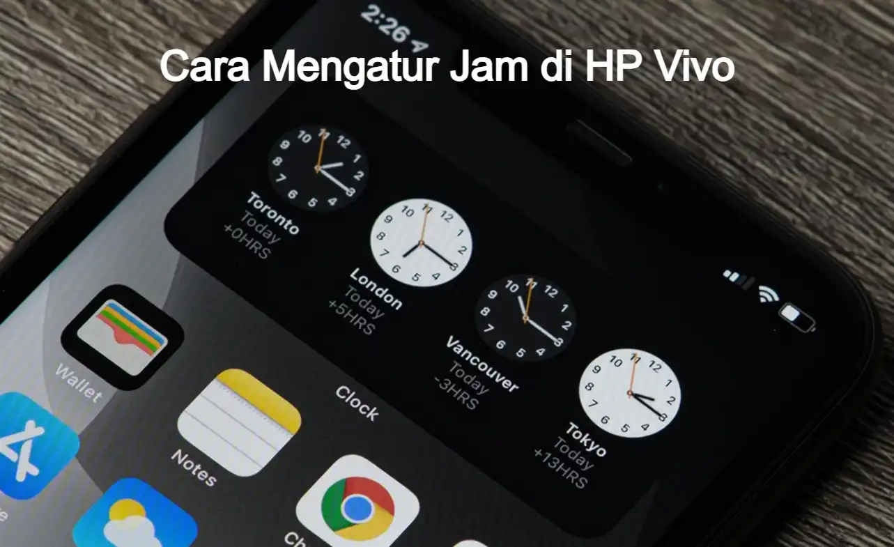 Cara Mengatur Jam di HP Vivo