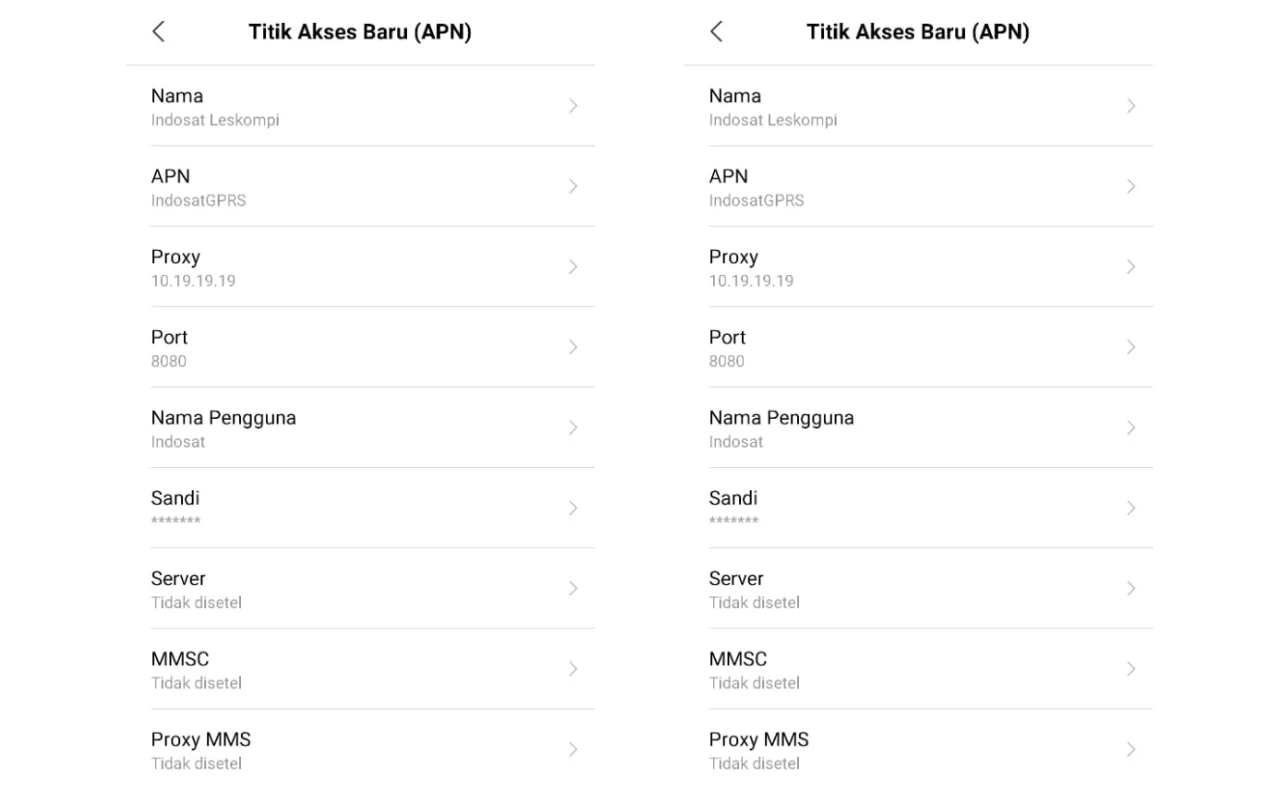 Cara Setting APN Indosat