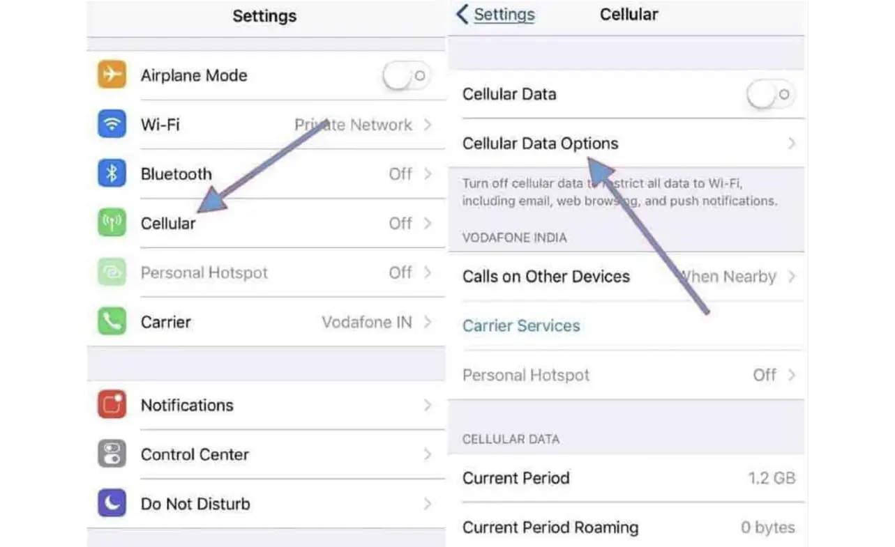 Cara setting APN di iPhone