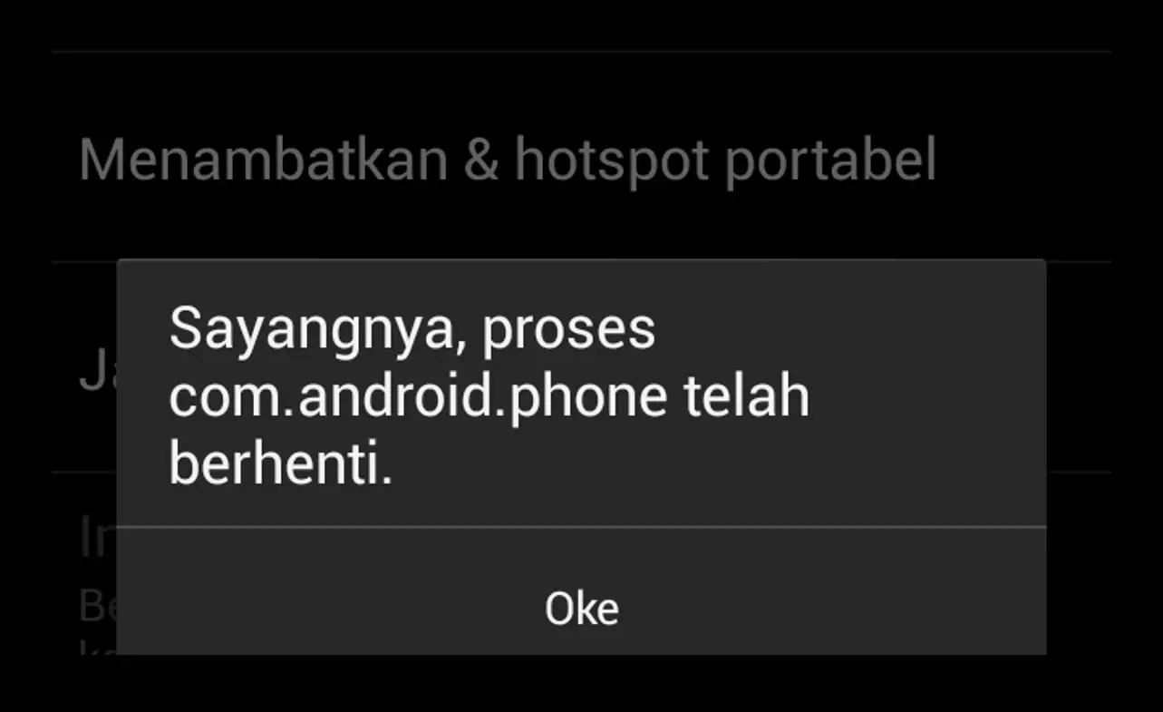 Cara Mengatasi Sayangnya Proses com.android.phone Telah Berhenti