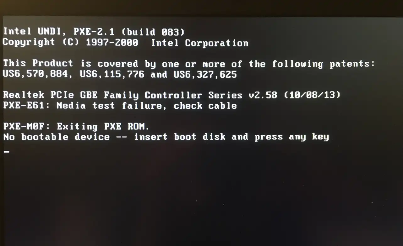Cara Mengatasi No Bootable Device Found di Laptop