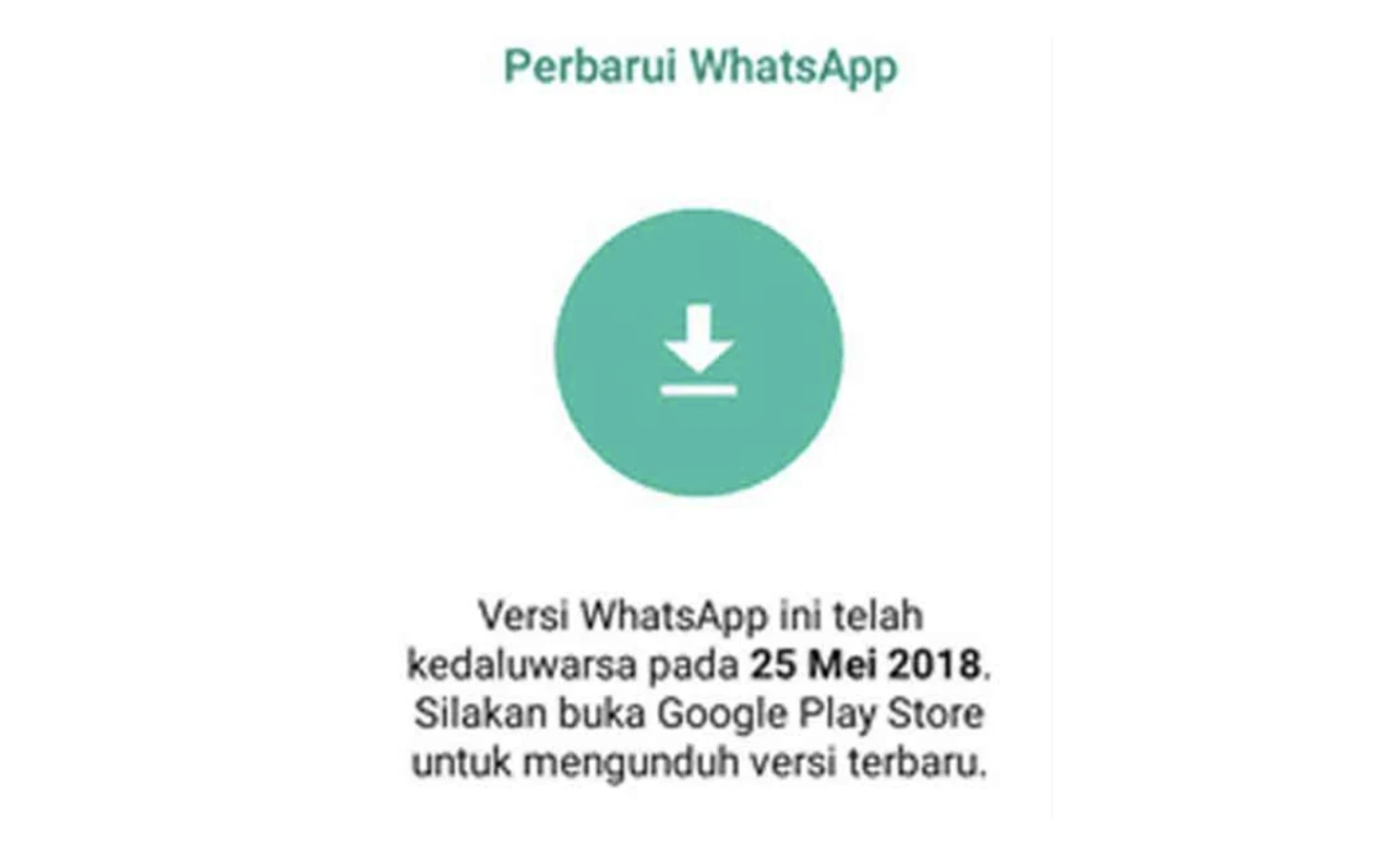 Cara Mengatasi WA Kadaluarsa