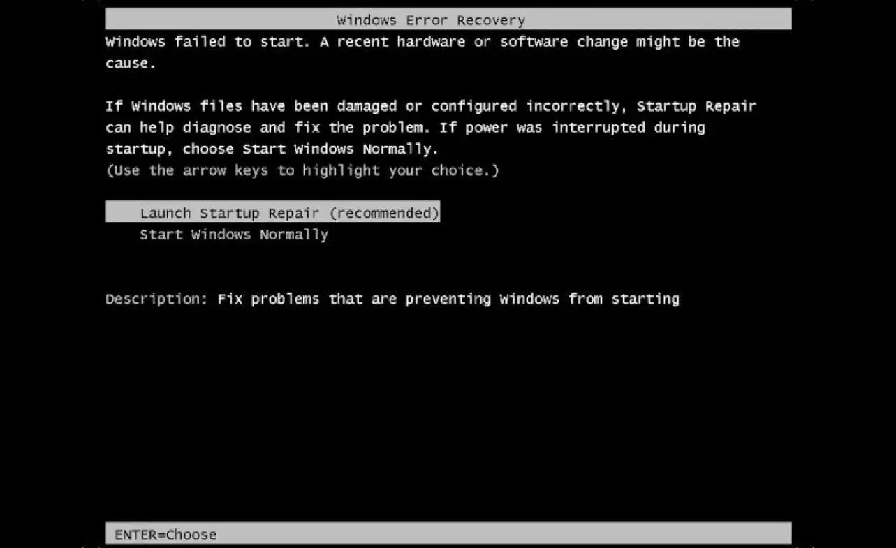 Cara Mengatasi Windows Error Recovery