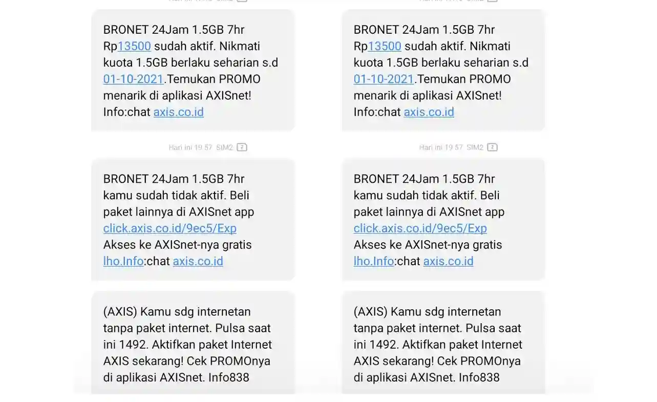cara mengatasi kuota axis tidak masuk