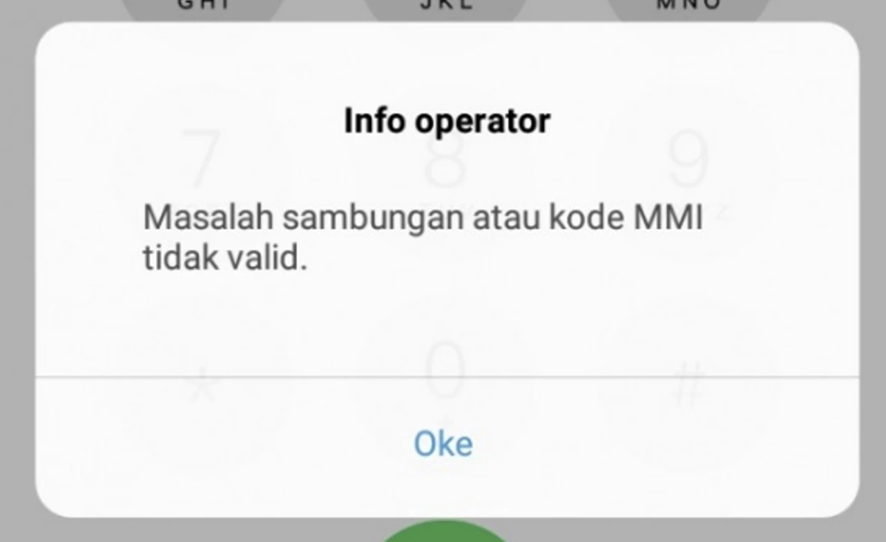 cara mengatasi masalah sambungan atau kode mmi tidak valid