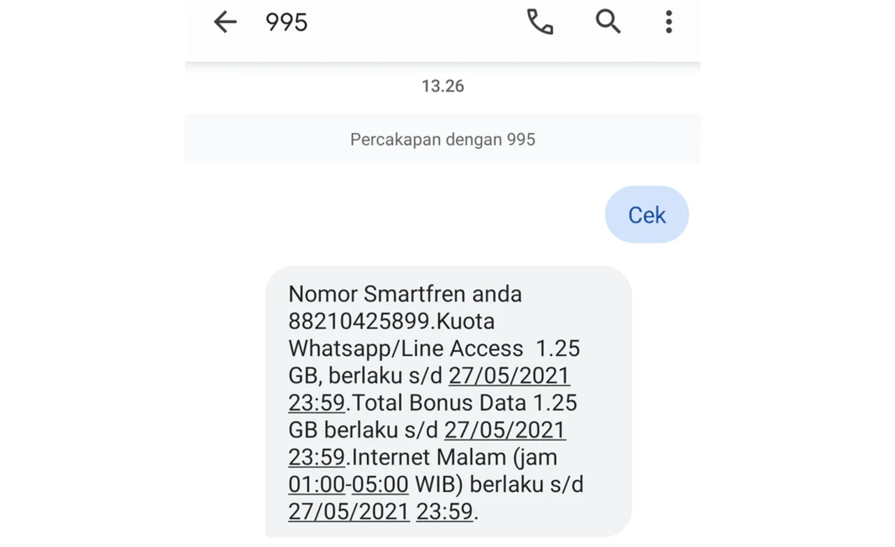 Cara Cek Sisa Kuota Smartfren