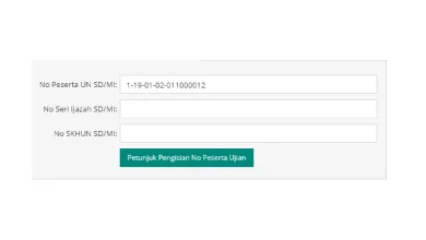Petunjuk Pengisian Nomor Peserta Ujian di Aplikasi Dapodik
